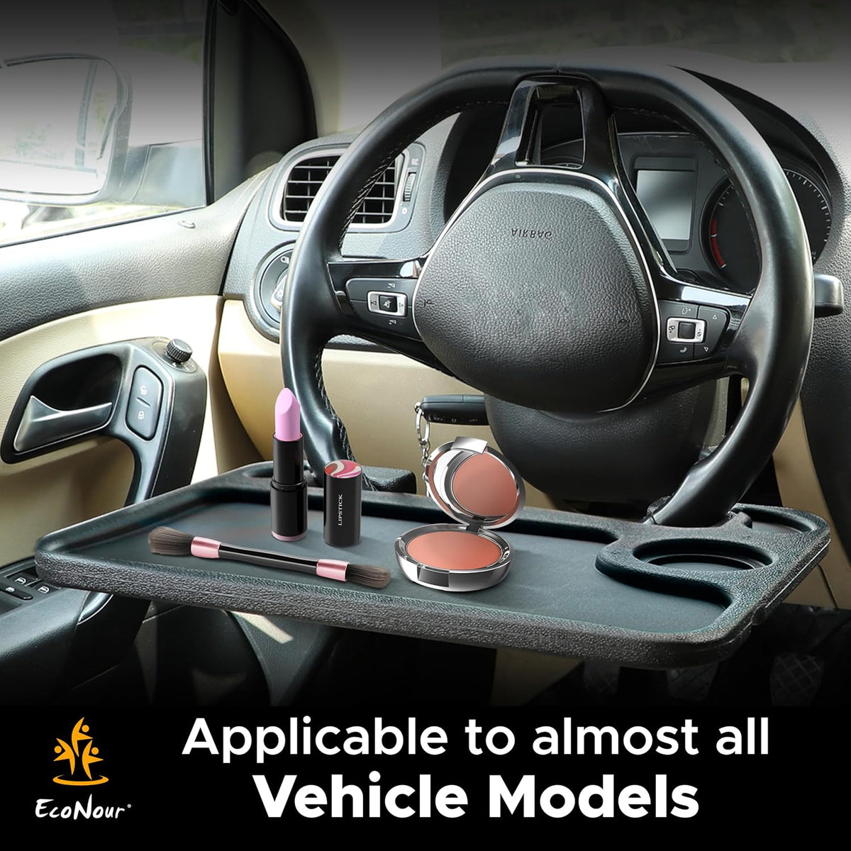 2 in 1 Car Steering Wheel Desk | Car Tray for Laptop