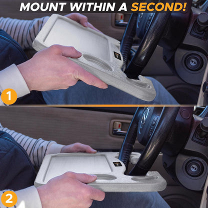 2 in 1 Car Steering Wheel Desk | Car Tray for Laptop