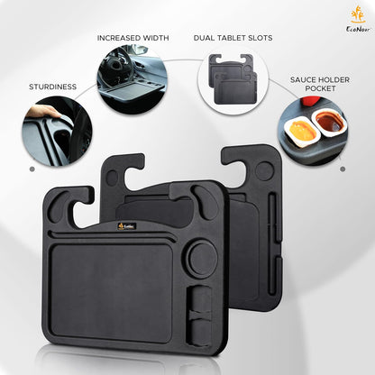 2 in 1 Car Steering Wheel Desk | Car Tray for Laptop