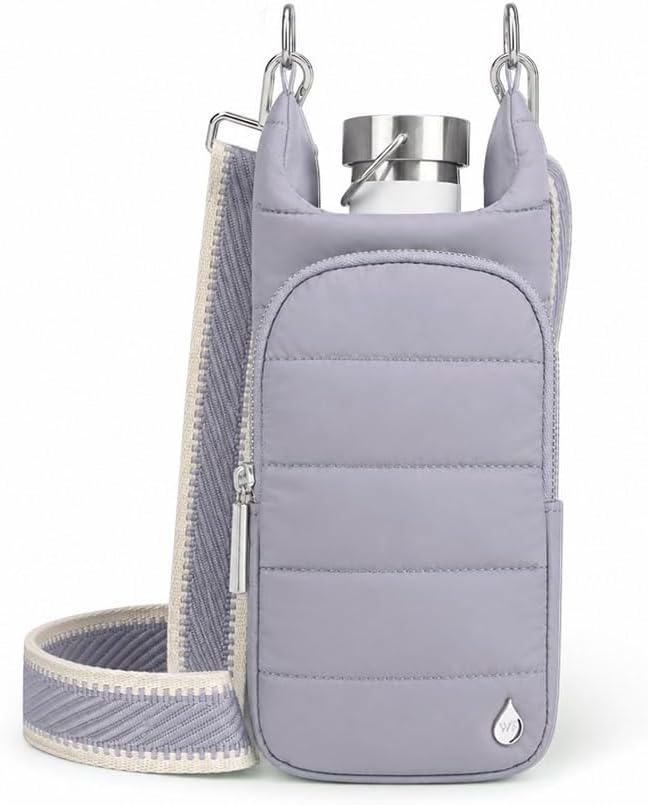 Original HydroBag Crossbody Water Bottle Holder with Phone Pocket, Fits Water Bottles up to 32 oz - Colors A