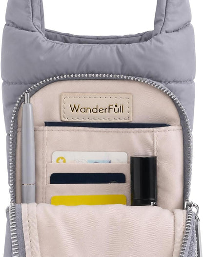 Original HydroBag Crossbody Water Bottle Holder with Phone Pocket, Fits Water Bottles up to 32 oz - Colors A
