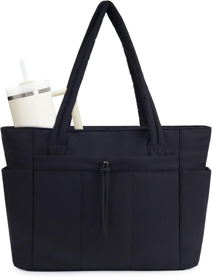 Tote Bag for Women, Puffy Handbags for Work, Travel, Nurse