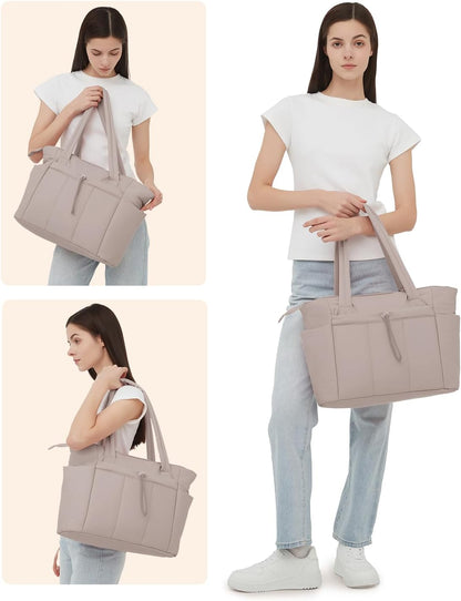 Tote Bag for Women, Puffy Handbags for Work, Travel, Nurse