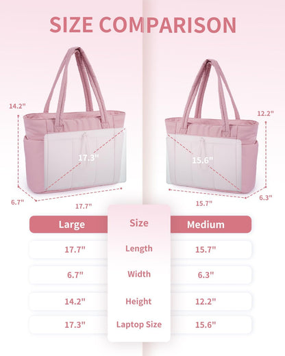 Tote Bag for Women, Puffy Handbags for Work, Travel, Nurse