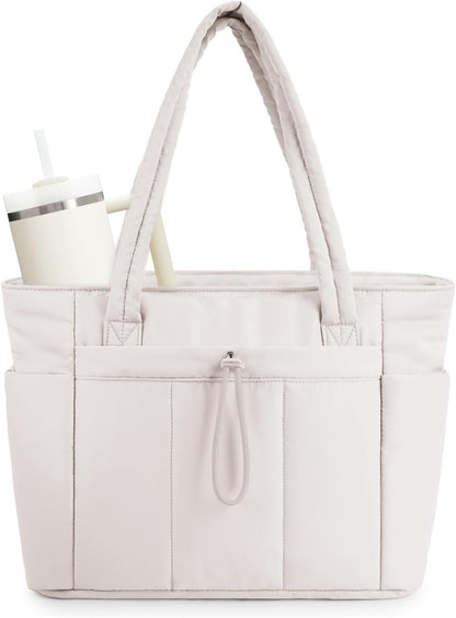 Tote Bag for Women, Puffy Handbags for Work, Travel, Nurse