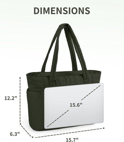 Tote Bag for Women, Puffy Handbags for Work, Travel, Nurse