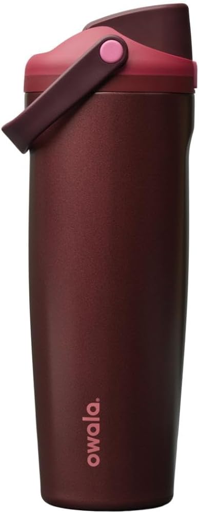 Owala FreeSip Sway Insulated Stainless Steel Water Bottle with Two-Way Spout, Built-In Straw and Bucket Handle, Made for Travel, School, and Sports, 30oz, BPA Free, Leak Proof, Daybreak