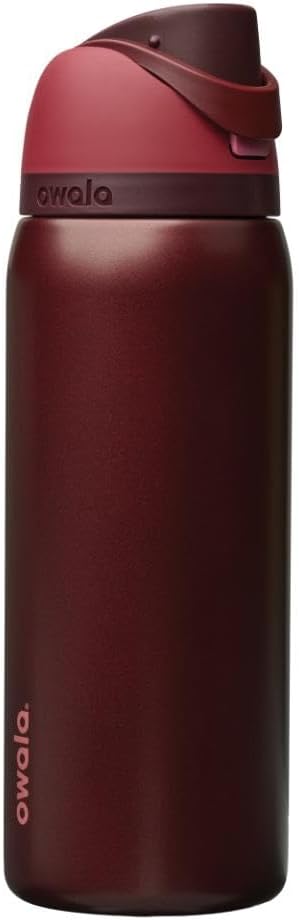 Owala FreeSip Insulated Stainless Steel Water Bottle with Straw, BPA-Free Sports Water Bottle, Great for Travel, 32 Oz, Denim