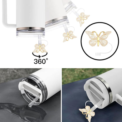 6PCS Cute Straw Toppers Cover for Stanley Cup Accessories