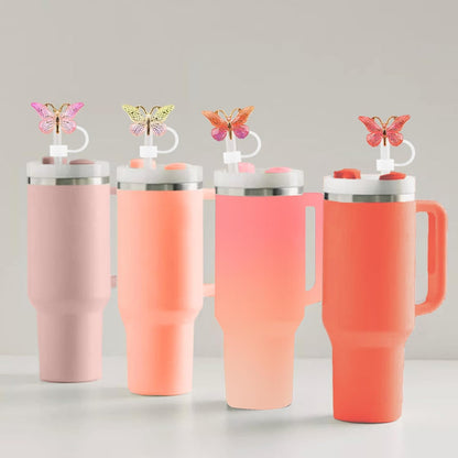 6PCS Cute Straw Toppers Cover for Stanley Cup Accessories