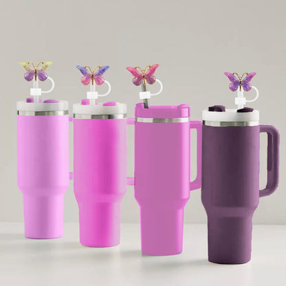 6PCS Cute Straw Toppers Cover for Stanley Cup Accessories