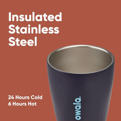 Owala SmoothSip Insulated Stainless Steel Coffee Tumbler, Reusable Iced Coffee Cup, Hot Coffee Travel Mug, BPA Free, 20 oz, Pink (Watermelon Breeze)