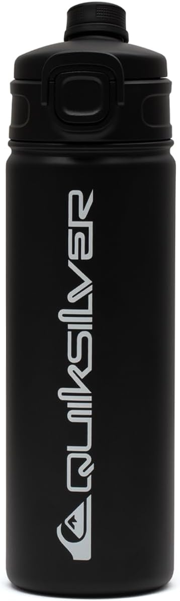 Quiksilver Laguna 32oz Tripple Wall Stainless Steel Water Bottle, Reusuable Sports Bottle with Leak-Proof Straw and Spout Lid, Non-Slip Rubber Base, Carrier Handle, 24H Hot & Cold Insulated Tumbler