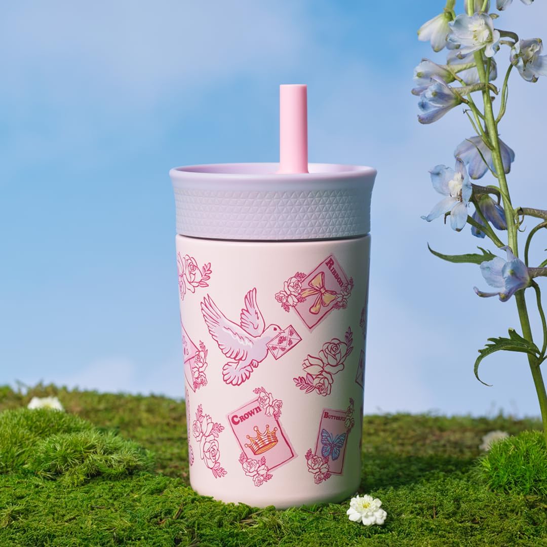 Tumbler Kids Plastic Water Bottle 15 oz Skate Park