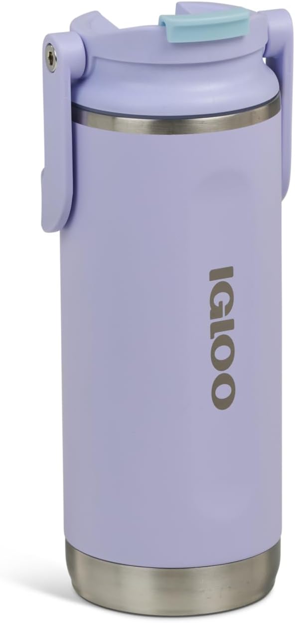 Igloo 20 oz Stainless Steel Tumbler | Sport Sipper Bottle | Thrift Pink