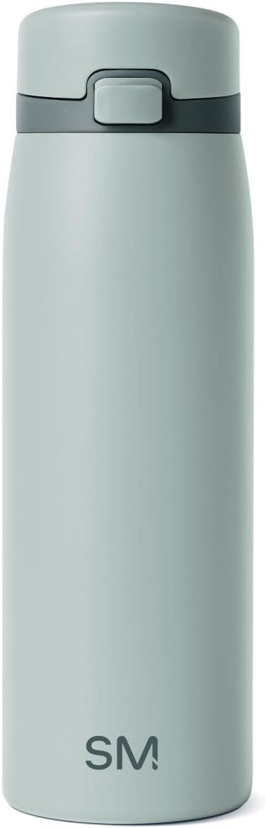 Simple Modern Sidekick Travel Coffee Mug | Ceramic-Lined Insulated Stainless Steel Tumbler | Leak-Proof and Cup Holder Friendly | 16oz, Almond Birch Mix