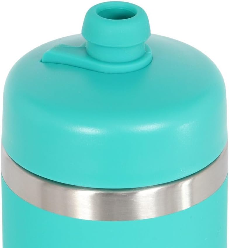 Bivo Trio 21oz Insulated Stainless Steel Bike Water Bottle - for Cycling - Fits Most Cages, Dishwasher Safe - Keeps Drinks Cold 12+ Hours - True Blue