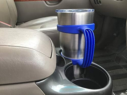 STRATA CUPS 30 oz Tumbler Handle - Available For 30 oz YETI Tumbler, OZARK TRAIL, Rambler Tumbler- BPA free (Black)