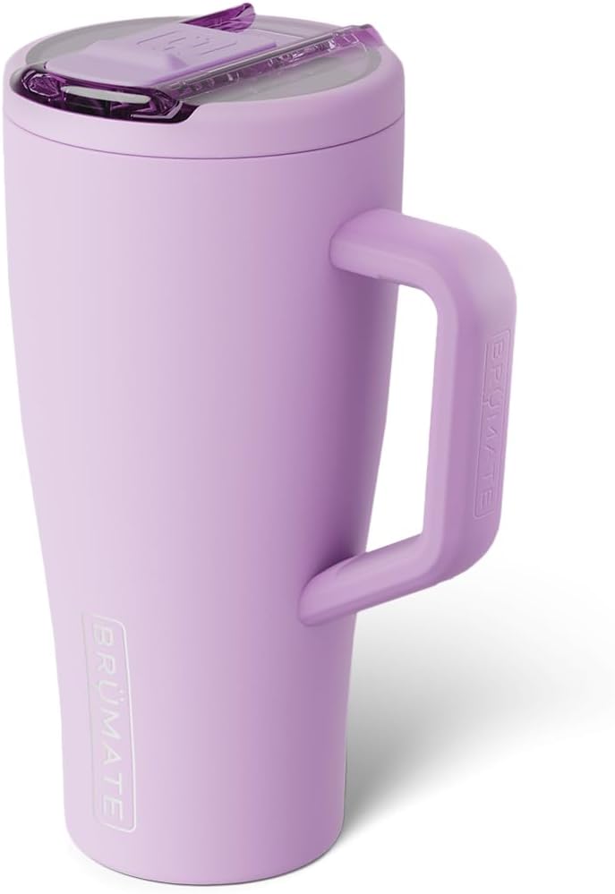BrüMate Era Flip 30oz Tumbler with 100% Leakproof Covered Straw Lid | Hygienic Covered Straw | Insulated Stainless Steel Water Bottle with Handle | Cup Holder Friendly | BPA-Free (Sage)