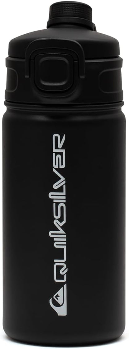 Quiksilver Laguna 32oz Tripple Wall Stainless Steel Water Bottle, Reusuable Sports Bottle with Leak-Proof Straw and Spout Lid, Non-Slip Rubber Base, Carrier Handle, 24H Hot & Cold Insulated Tumbler