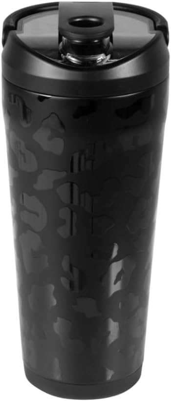 HydroJug 24 oz New Stainless Steel Shaker – Insulated, Leakproof, BPA-Free with Silent Mixing Grate – No Clumps, No Noise – Premium Shaker for Fitness, Sports & Everyday Use, Black