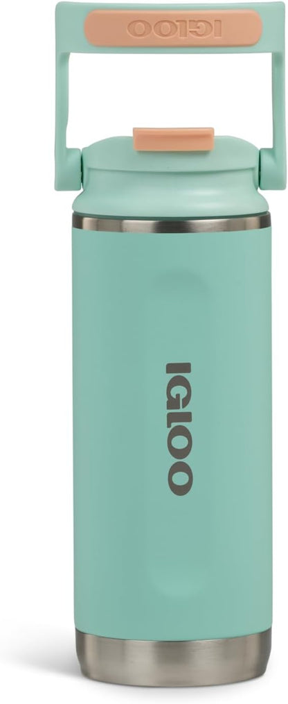 Igloo 20 oz Stainless Steel Tumbler | Sport Sipper Bottle | Thrift Pink