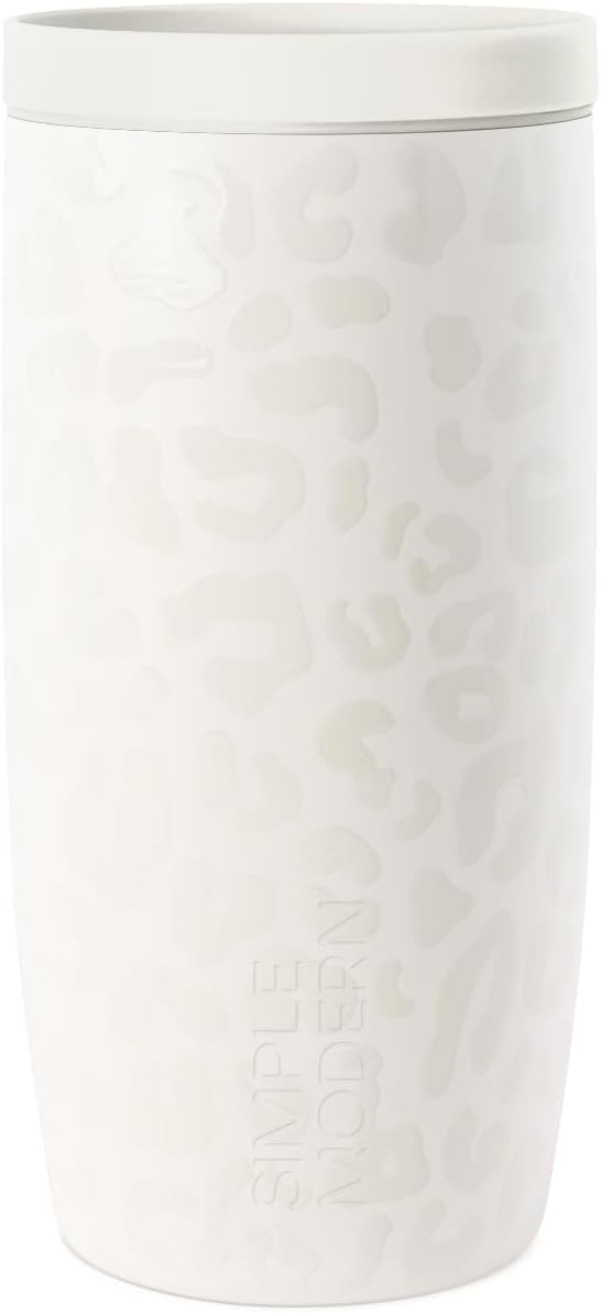 Simple Modern Travel Coffee Mug Tumbler with 360° Lid | Ceramic-Lined Insulated Stainless Steel Cold Brew Iced Coffee Cup | Gifts for Women Men Her Him | Voyager Signature | 16oz | Sea Glass Sage