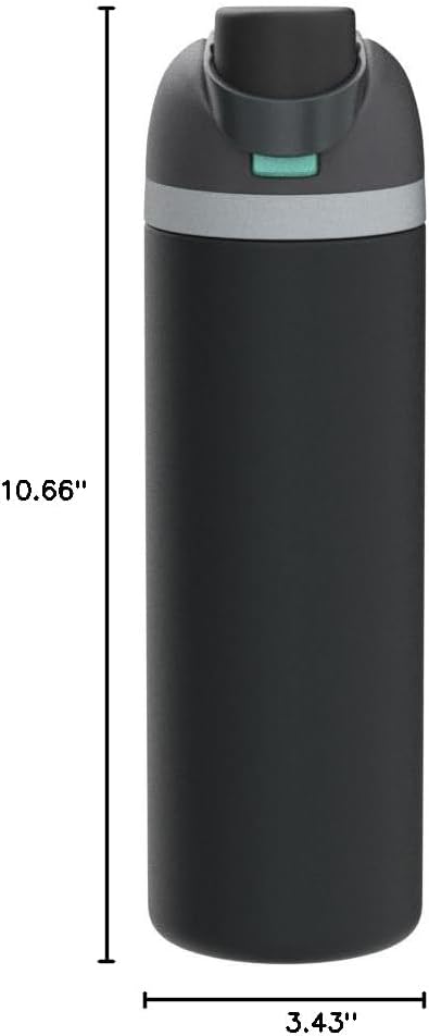 Owala FreeSip Insulated Stainless Steel Water Bottle with Straw, BPA-Free Sports Water Bottle, Great for Travel, 32 Oz, Denim