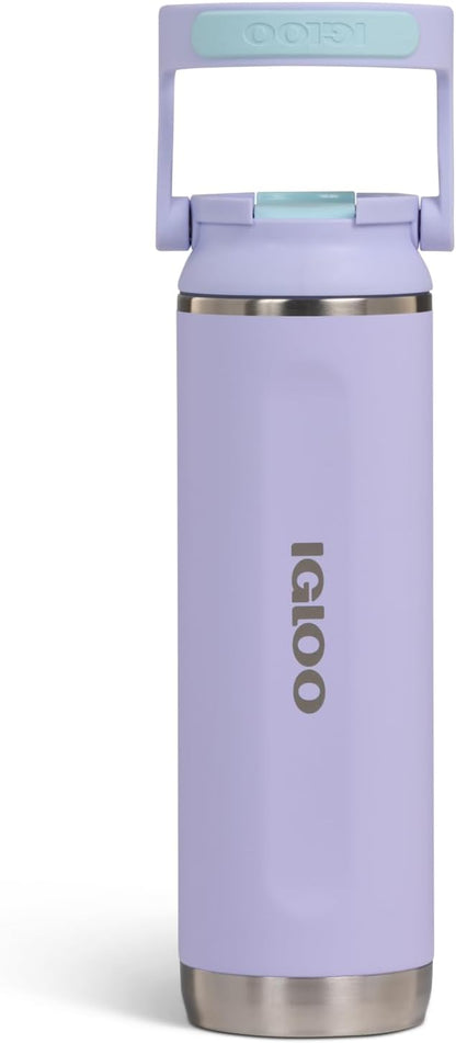Igloo 20 oz Stainless Steel Tumbler | Sport Sipper Bottle | Thrift Pink