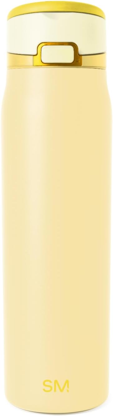 Simple Modern Mesa Loop Water Bottle with Covered Straw and Handle | 24oz Cup Holder Friendly Insulated Stainless Steel Bottles for Travel, Sports and School | Iris Sage - Colors B