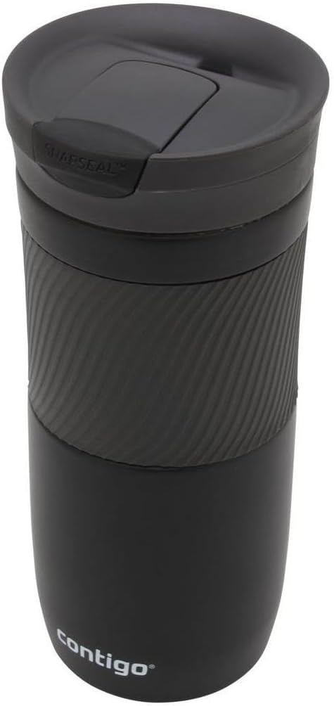 Contigo Byron Snapseal Travel Mug, Stainless Steel Thermal mug, vacuum flask, leakproof tumbler, coffee mug with BPA free Easy-Clean Lid, 470 ml, Vivacious