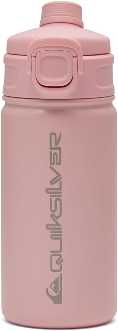 Quiksilver Laguna 32oz Tripple Wall Stainless Steel Water Bottle, Reusuable Sports Bottle with Leak-Proof Straw and Spout Lid, Non-Slip Rubber Base, Carrier Handle, 24H Hot & Cold Insulated Tumbler