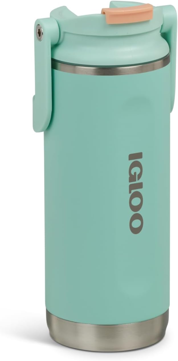Igloo 20 oz Stainless Steel Tumbler | Sport Sipper Bottle | Thrift Pink
