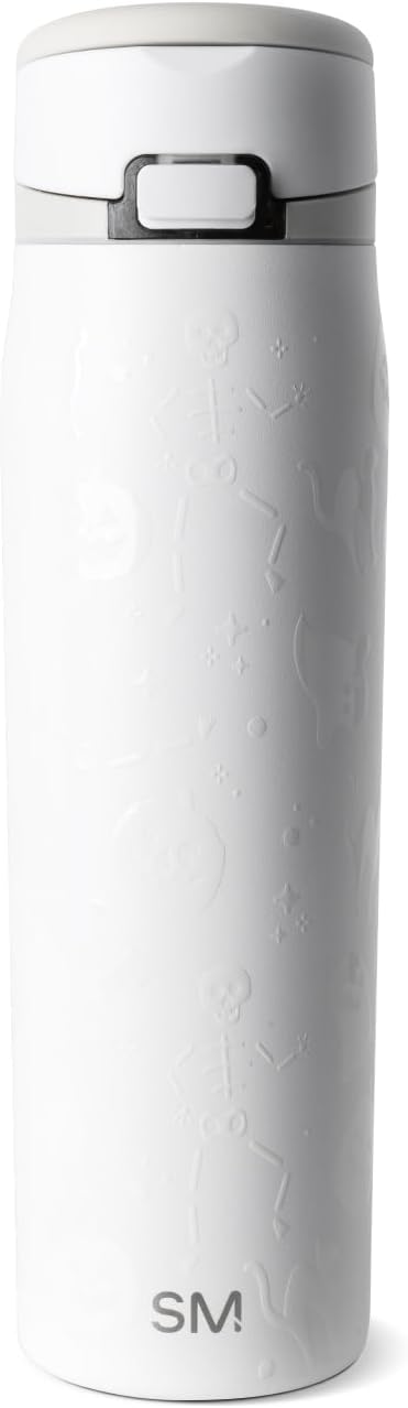 Simple Modern Halloween Signature Voyager | 16oz Travel Coffee Mug Tumbler with 360° Lid | Gifts for Women Men | Ceramic-Lined Insulated Stainless Steel Cold Brew Iced Coffee Cup | Spooky Mix