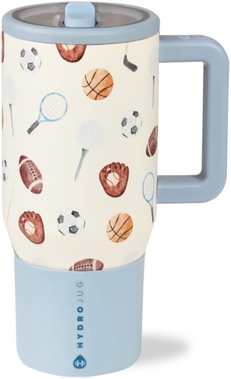 HydroJug Kids - 20 oz Insulated Kids Water Bottle with Flip Straw & Handle | Leak-Proof & Durable | Perfect for School, Sports, Lunch, Travel & Camp, Primrose
