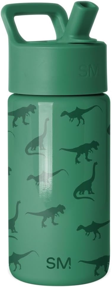 Simple Modern Kids Water Bottle with Straw Lid | 14oz Insulated Stainless Steel Kids Tumbler & Spill Proof Toddler Cup for School, Girls, Boys | Summit | Chloe Floral - Colors A