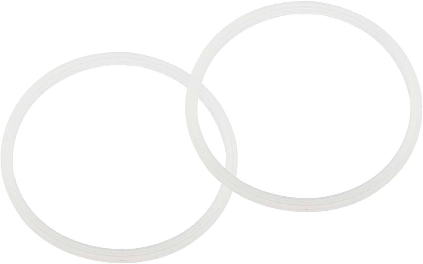 uxcell 16oz or 20oz Replacement Rubber Lid Seals, 2 Pcs 2.4" Diameter O Shaped Resealable Lid Gaskets for Stainless Steel Insulated Tumbler Mugs Cups Vacuum, White