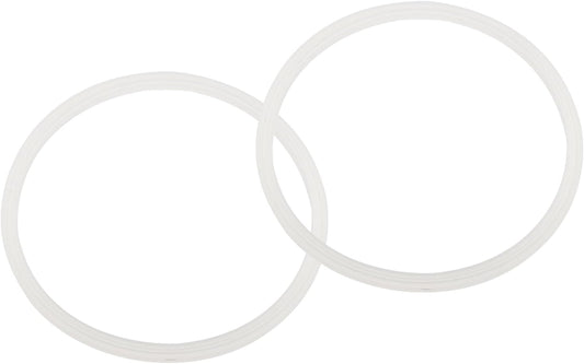 uxcell 16oz or 20oz Replacement Rubber Lid Seals, 2 Pcs 2.4" Diameter O Shaped Resealable Lid Gaskets for Stainless Steel Insulated Tumbler Mugs Cups Vacuum, White