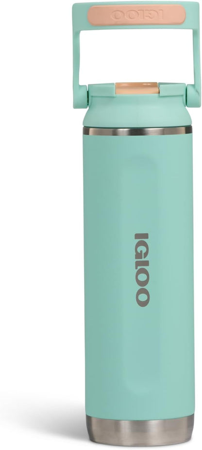Igloo 20 oz Stainless Steel Tumbler | Sport Sipper Bottle | Thrift Pink