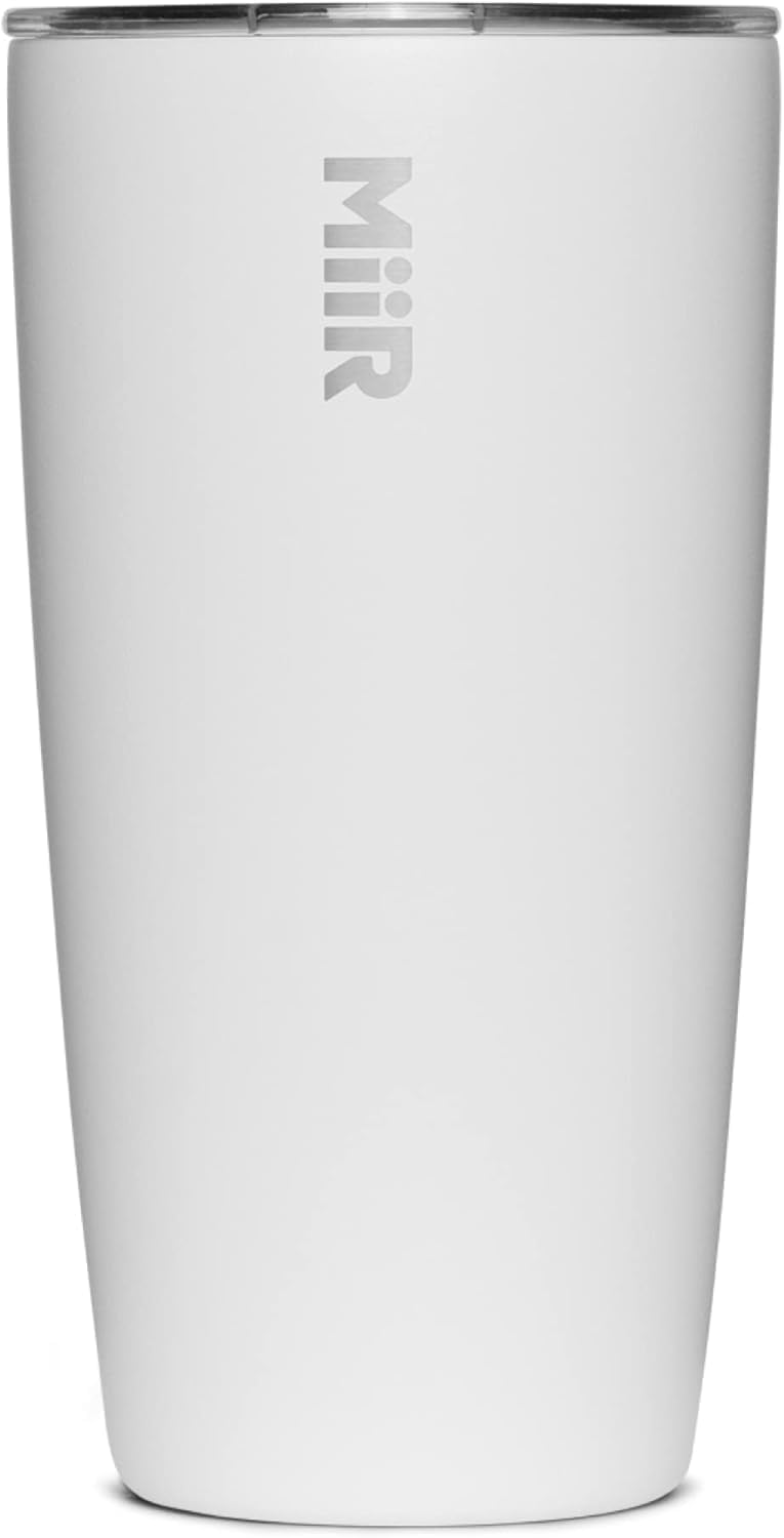 MiiR Tumbler, 12oz Insulated Stainless Steel with Press Fit Slide Lid – Splash Proof Design, Holds Hot & Cold Beverages, Stylish & Functional Cup Holder Compatible
