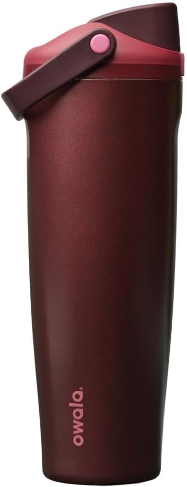 Owala FreeSip Sway Insulated Stainless Steel Water Bottle with Two-Way Spout, Built-In Straw and Bucket Handle, Made for Travel, School, and Sports, 30oz, BPA Free, Leak Proof, Daybreak