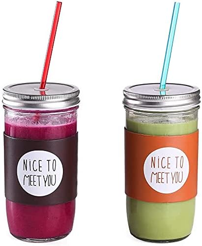 ALINK 10.5 in Long Reusable Plastic Straws with Brush, Tritan Hard Plastic Tumbler Straws, 10 Rainbow Colored Replacement Straw for 16 OZ 20 OZ 30 OZ Stanley, YETI, Starbucks Tumblers, Mason Jars