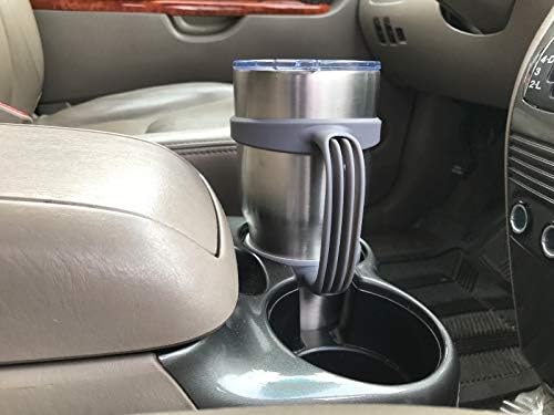 STRATA CUPS 30 oz Tumbler Handle - Available For 30 oz YETI Tumbler, OZARK TRAIL, Rambler Tumbler- BPA free (Black)