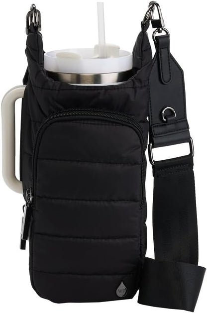 WanderFull Original HydroBag Handle® Zipper Slot for Handle, Hands-Free Crossbody Water Bottle Holder & Tumbler Accessories