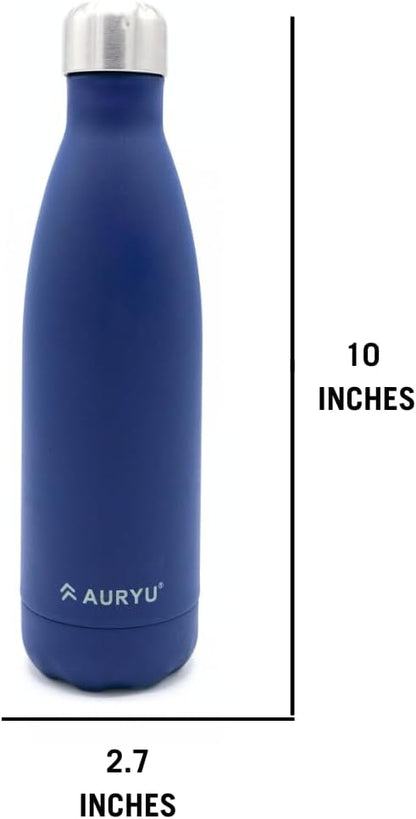 Best in Class Triple-Walled Insulated Stainless Steel Water Bottle, Keeps your Drinks Cold for up to 24 Hours and Hot for up to 12 Hours, Leak Proof, Make a Difference in the World, Black, 17oz
