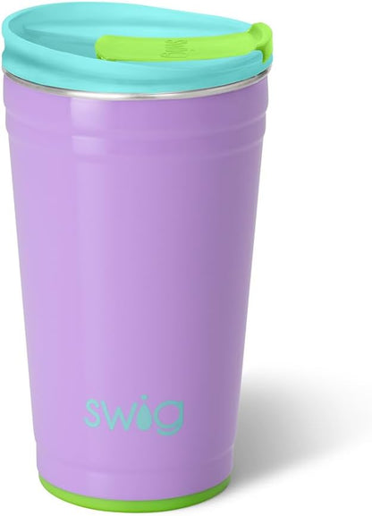 Swig Life 32oz Insulated Tumbler, Travel Coffee Tumbler with Lid, Cup Holder Friendly Travel Coffee Mug, Stainless Steel with Lid (Hayride)