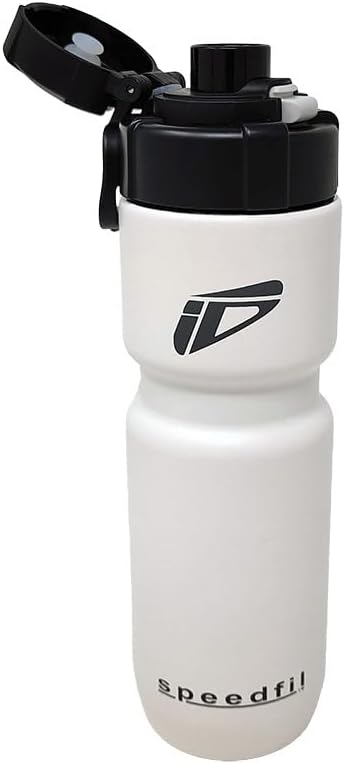 Speedfil Speedflask 21oz. Vacuum Insulated Stainless Steel Cycling Sports Water Bottle with NEW Bounce Back Lid 2.0 (Silver)