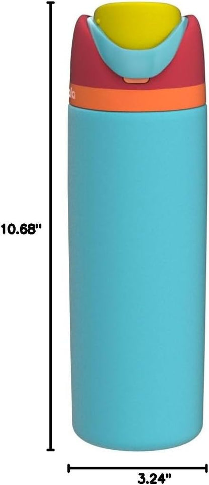 Owala FreeSip Insulated Stainless Steel Water Bottle with Straw, BPA-Free Sports Water Bottle, Great for Travel, 32 Oz, Denim