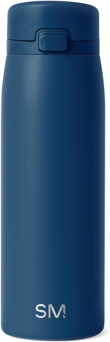 Simple Modern Sidekick Travel Coffee Mug | Ceramic-Lined Insulated Stainless Steel Tumbler | Leak-Proof and Cup Holder Friendly | 16oz, Almond Birch Mix