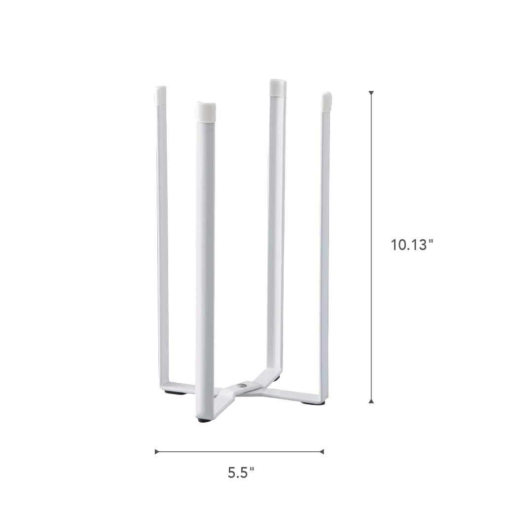 YAMAZAKI Home Tower Kitchen Multi Eco Stand - Multifunctional Plastic Bag Holder Bottle Dryer - Steel